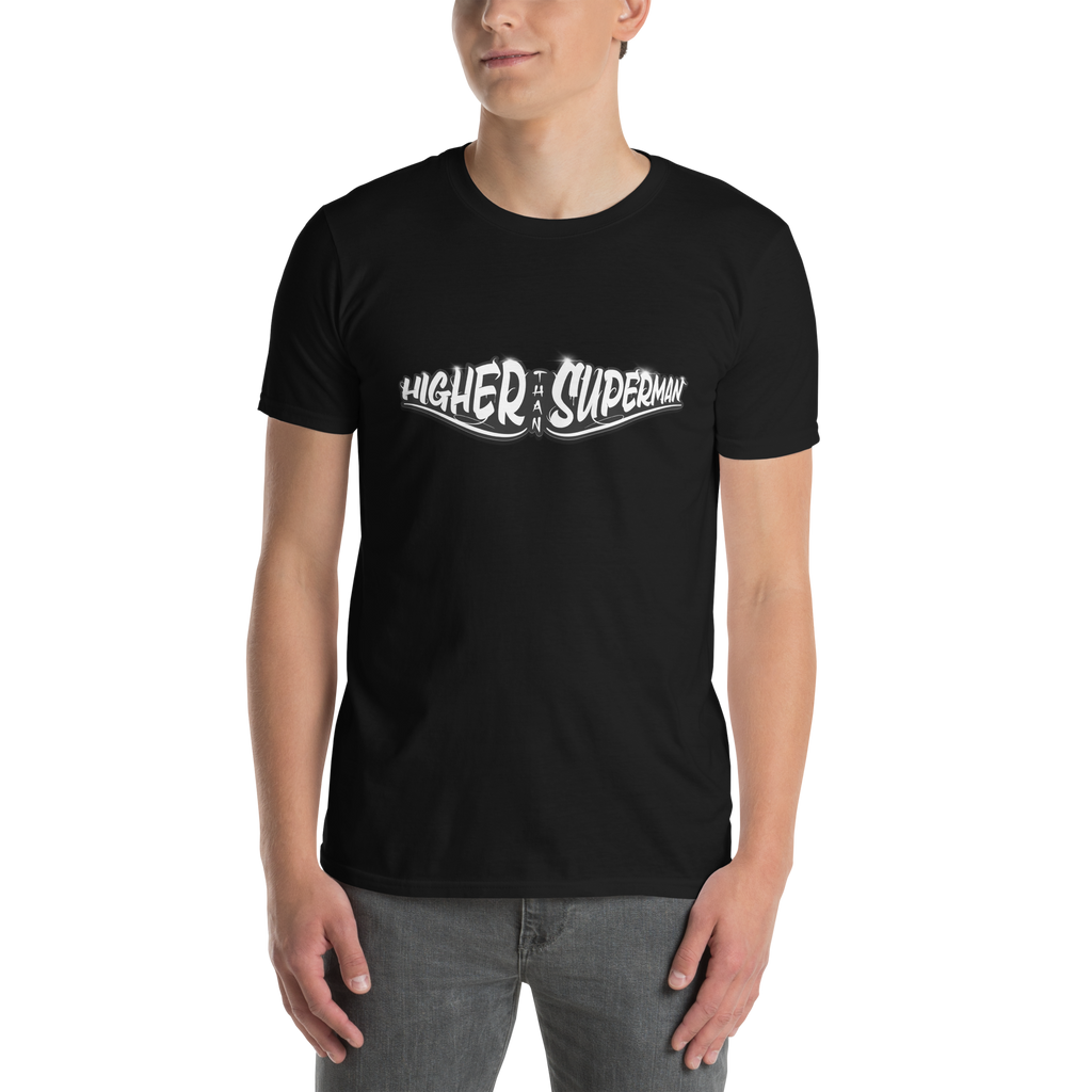 Higher Than Superman Tee | White logo