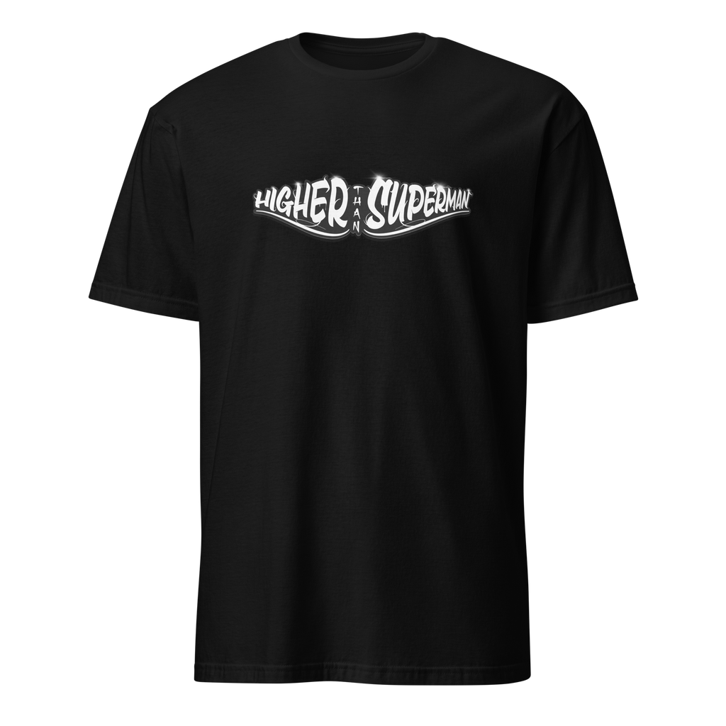 Higher Than Superman Tee | White logo