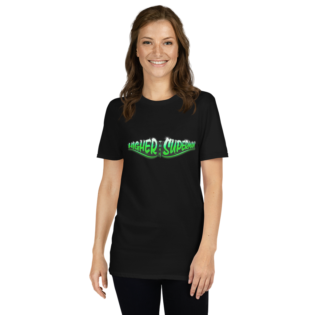 Higher Than Superman Tee | Green logo