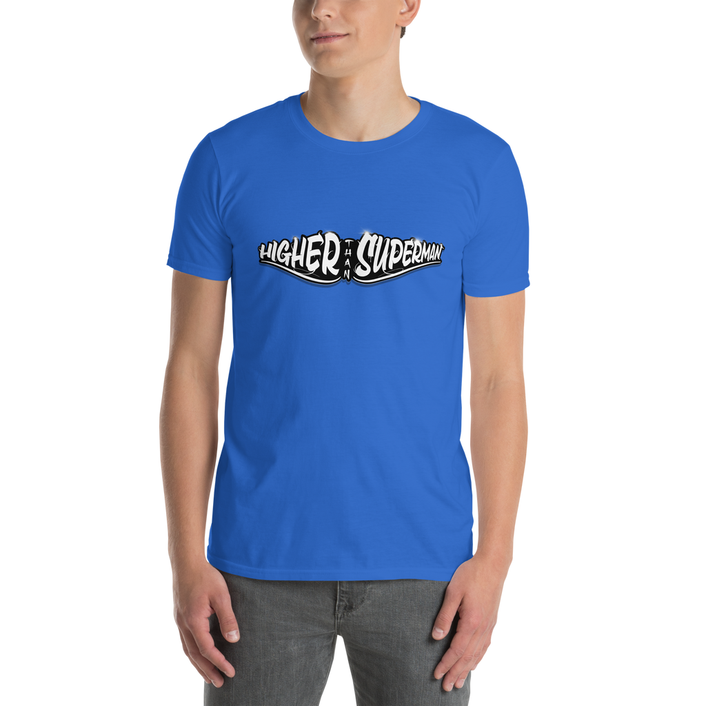 Higher Than Superman Tee | White logo