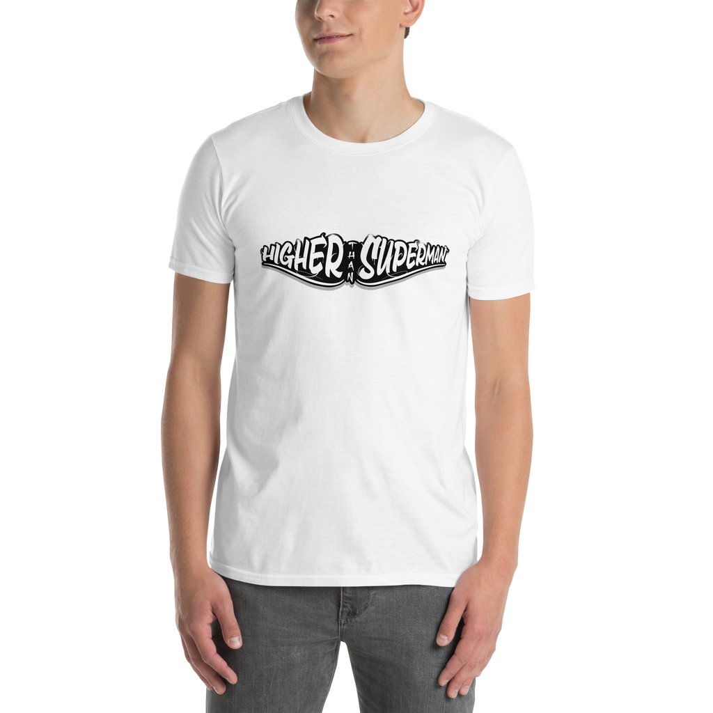 Higher Than Superman Tee | White logo